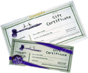 Gift Certificates available in $10.00, $25.00, $50.00 and $100.00 (US)